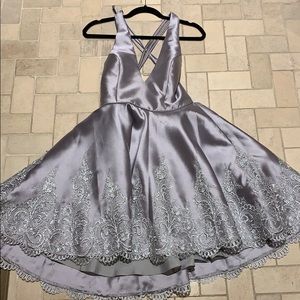 Silver and grey formal dress